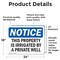 Signmission This Property Is Irrigated By Private Well, 24 in W x Rectangle, Vinyl Decal OS-2PACK-NS-D-1824-L-18647 - alternate 5
